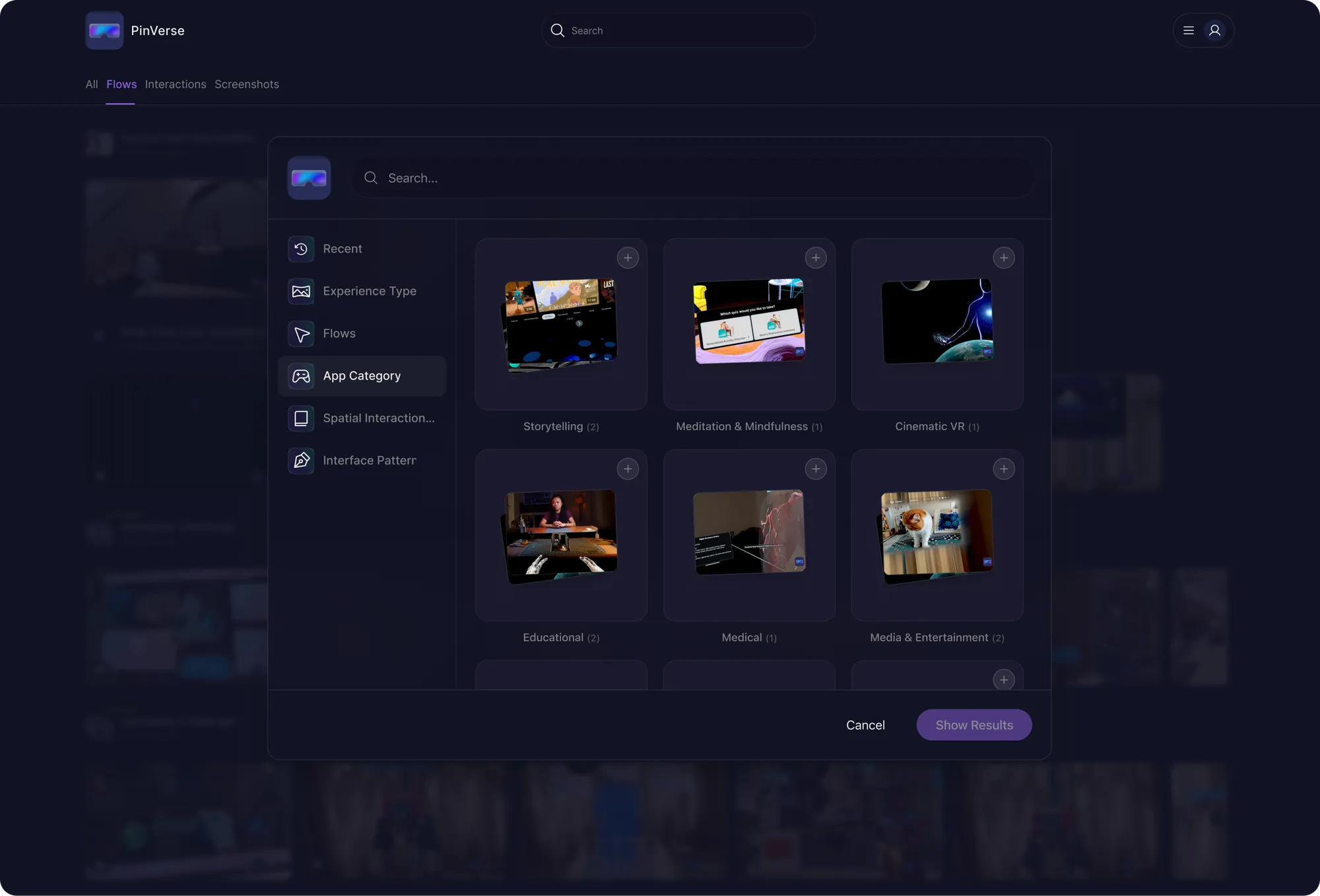 Browse with organised filters